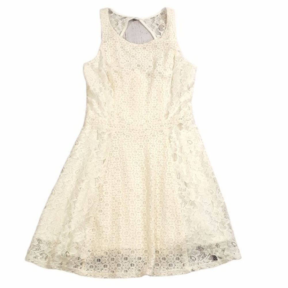 UEC cream lace fit n flare dress by Guess size 4